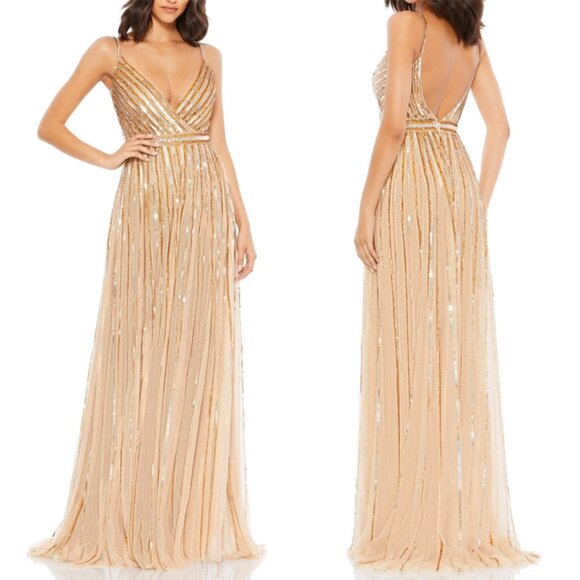 Mac Duggal Dresses & Skirts - NWT $598 Size 6 Mac Duggal sequined bodysuit dress 93801